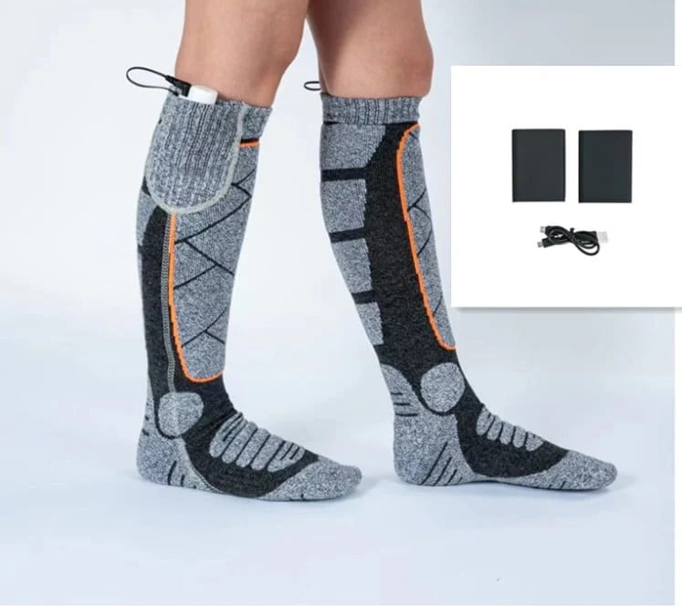 🎁Beheizbare Socken mit wiederaufladbaren Akkus – bis zu 8 Stunden Akkulaufzeit