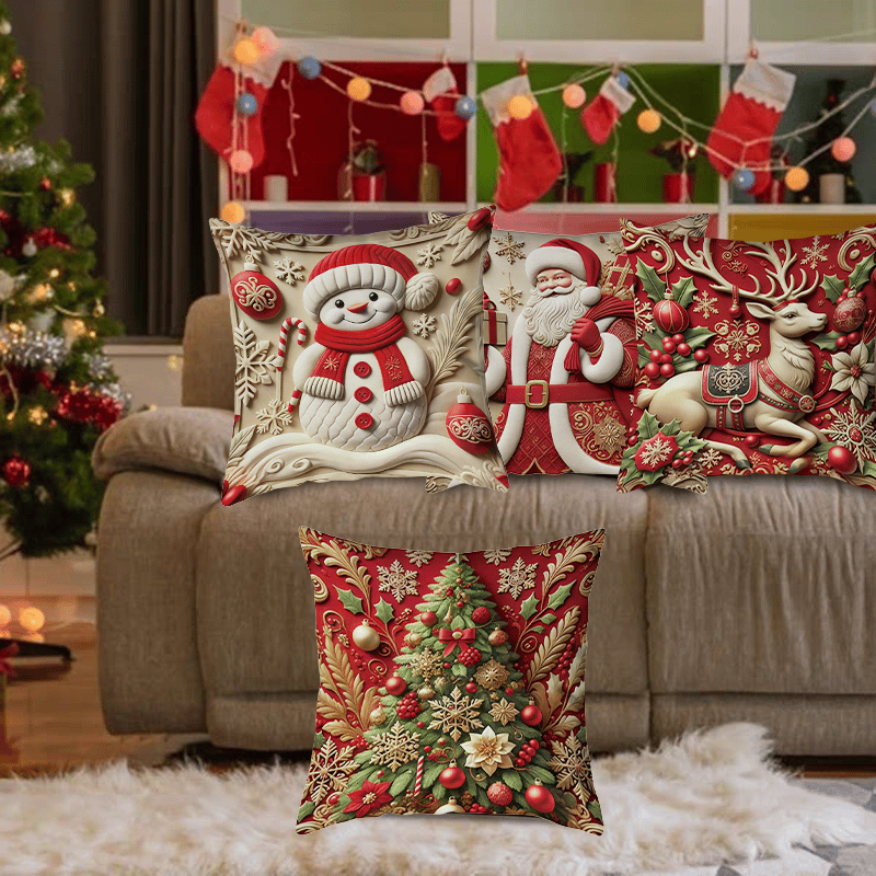 🎅Weihnachts-Schnäppchen 49 % RABATT🏆Roter Weihnachtskissenbezug