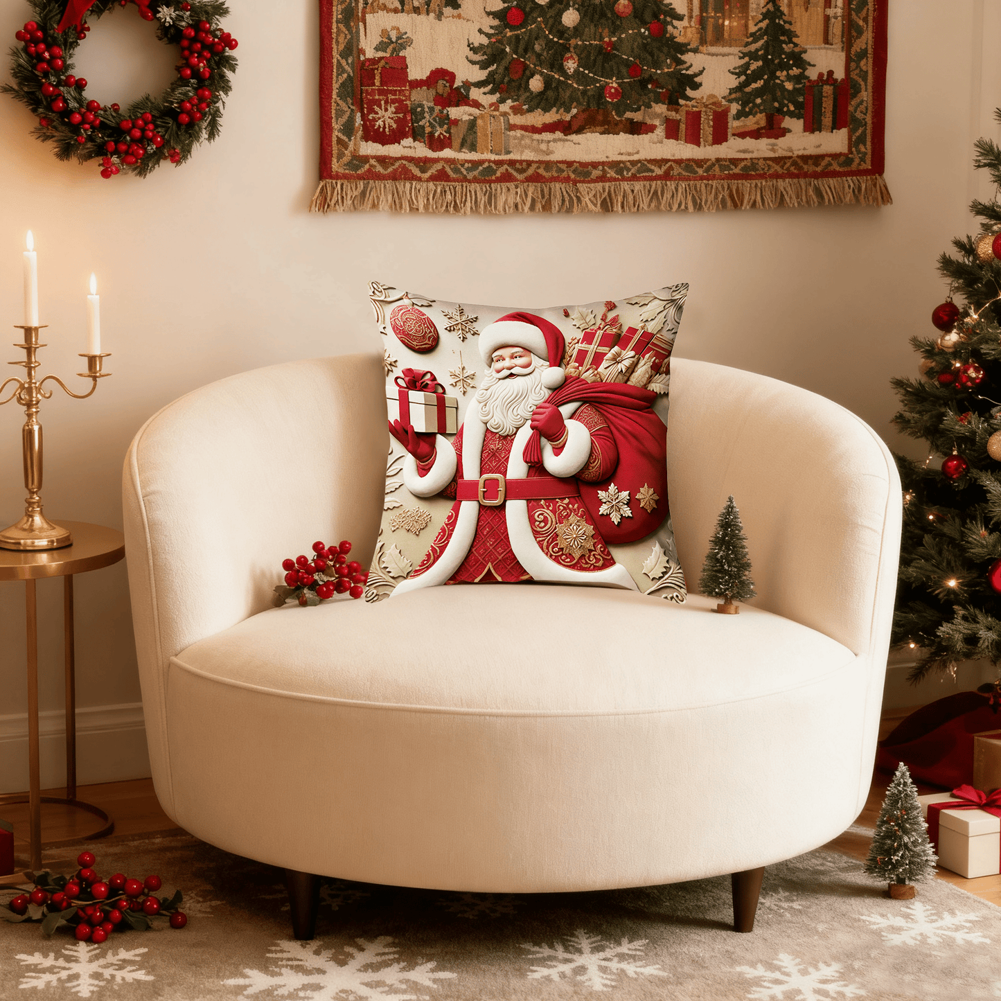 🎅Weihnachts-Schnäppchen 49 % RABATT🏆Roter Weihnachtskissenbezug