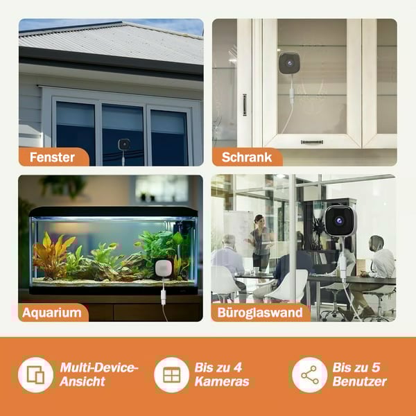 🔥 Neue Fensterkamera 2025🎥 Farbige Nachtsicht🌙 24/7 Aufnahme & Intelligenter Alarm🚨 Einfache Installation!🔒