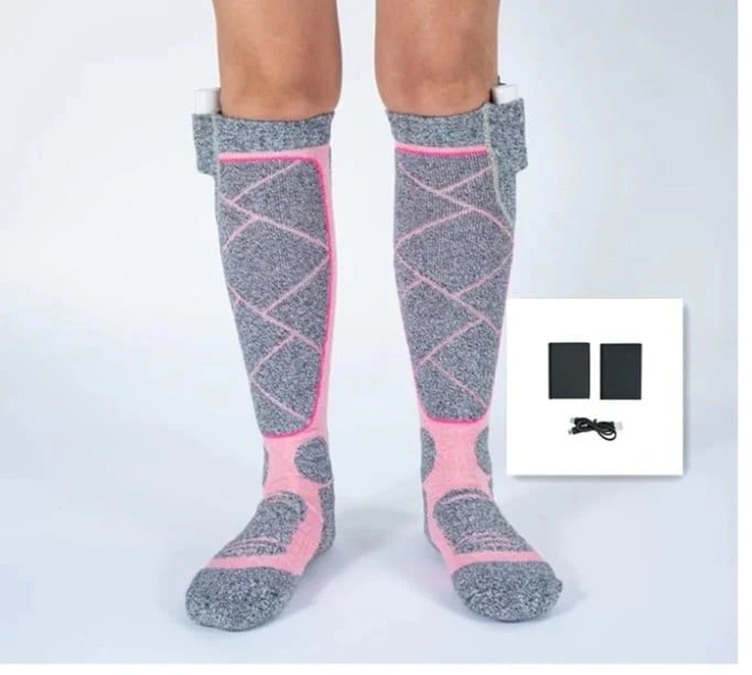 🎁Beheizbare Socken mit wiederaufladbaren Akkus – bis zu 8 Stunden Akkulaufzeit