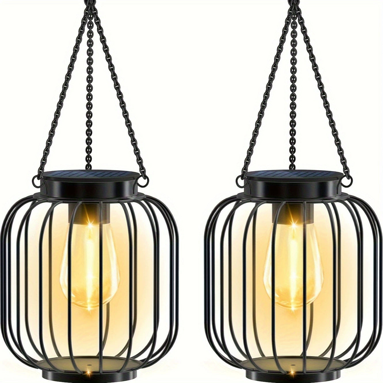 Solar Hängelampe für Garten & Terrasse – Wetterfeste Metall-Laterne für Stimmungsvolle Außenbeleuchtung