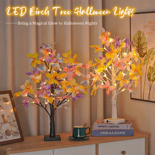 🌳LED-Birkenbaum Halloween Lichter✨