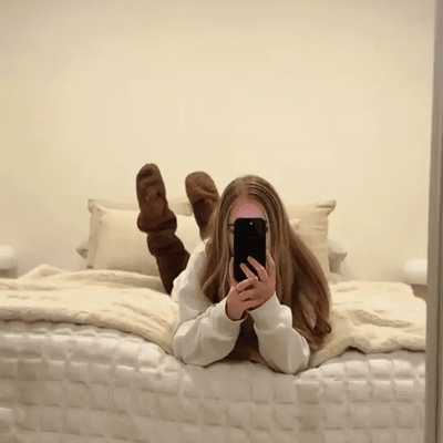 🔥Kniestrümpfe aus Gänsedaunen für Weihnachten