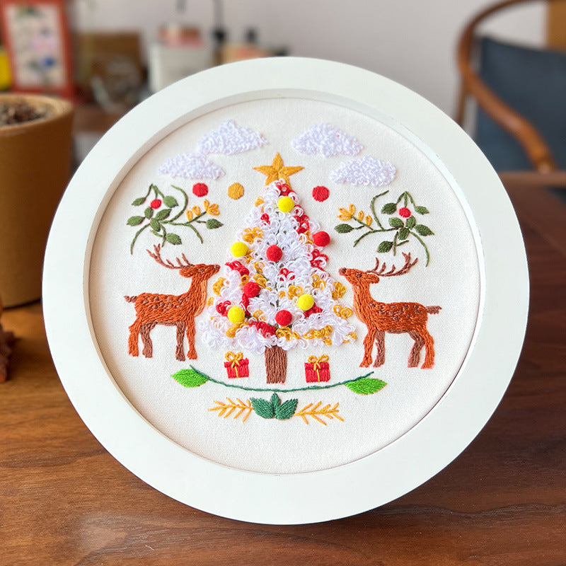 🔥Weihnachts-Stickerei DIY-Set💫