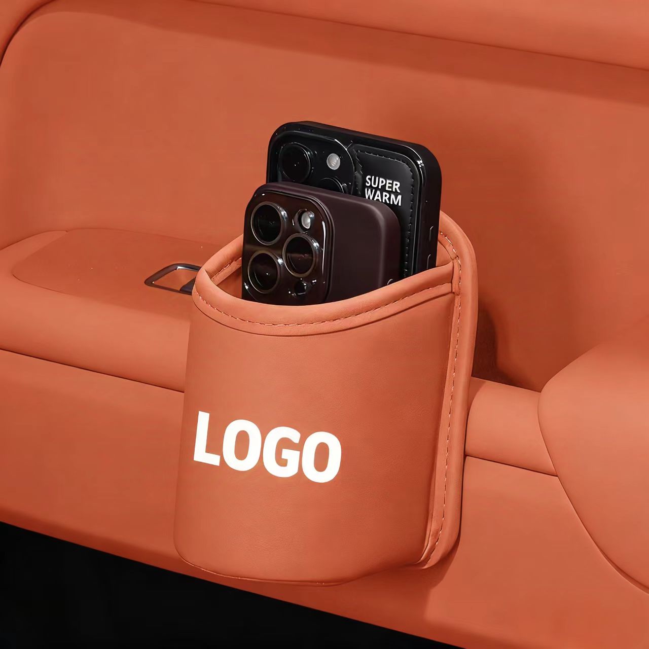 🔥Becherhülle aus Leder – einfach zu montieren, individuelles Logo erhältlich