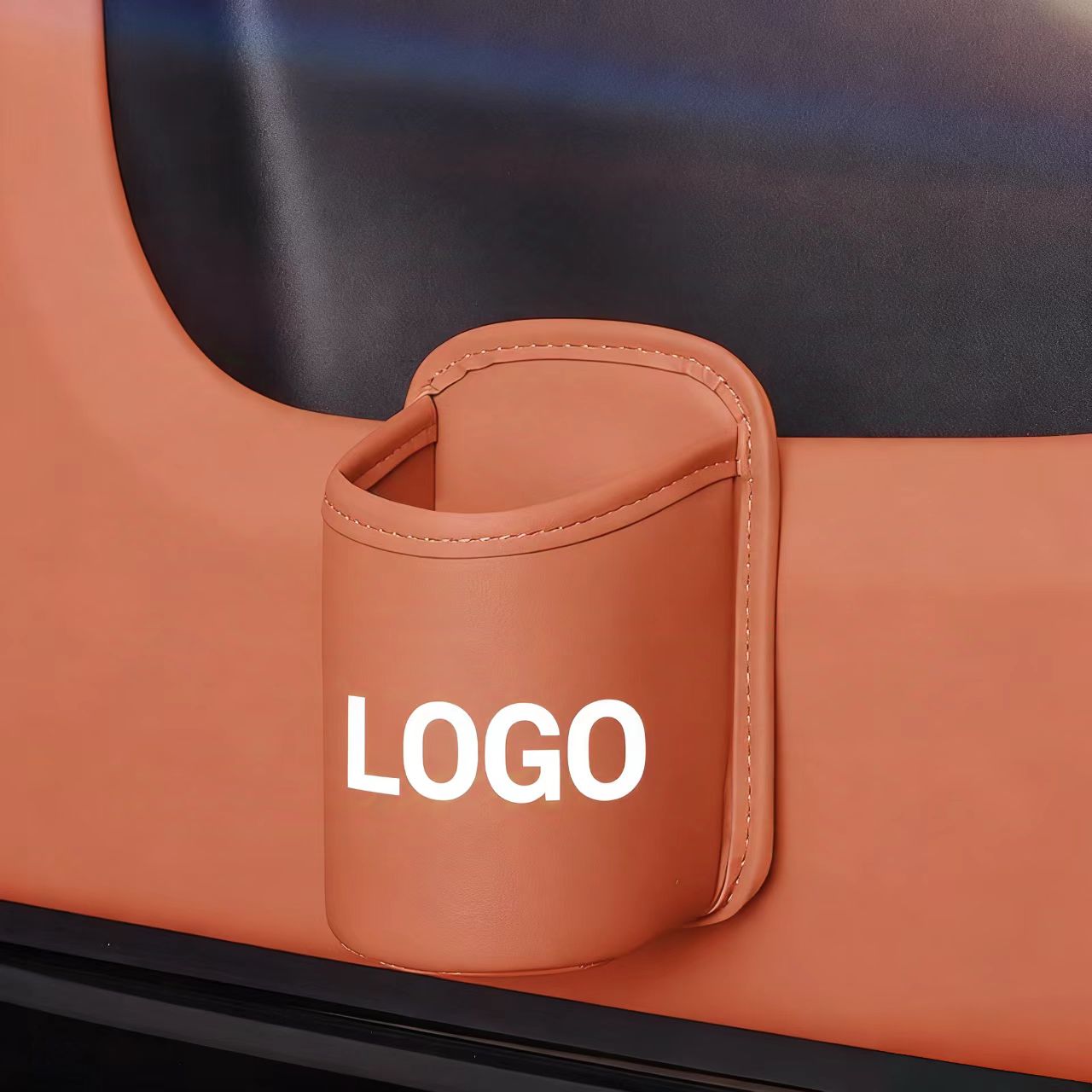 🔥Becherhülle aus Leder – einfach zu montieren, individuelles Logo erhältlich