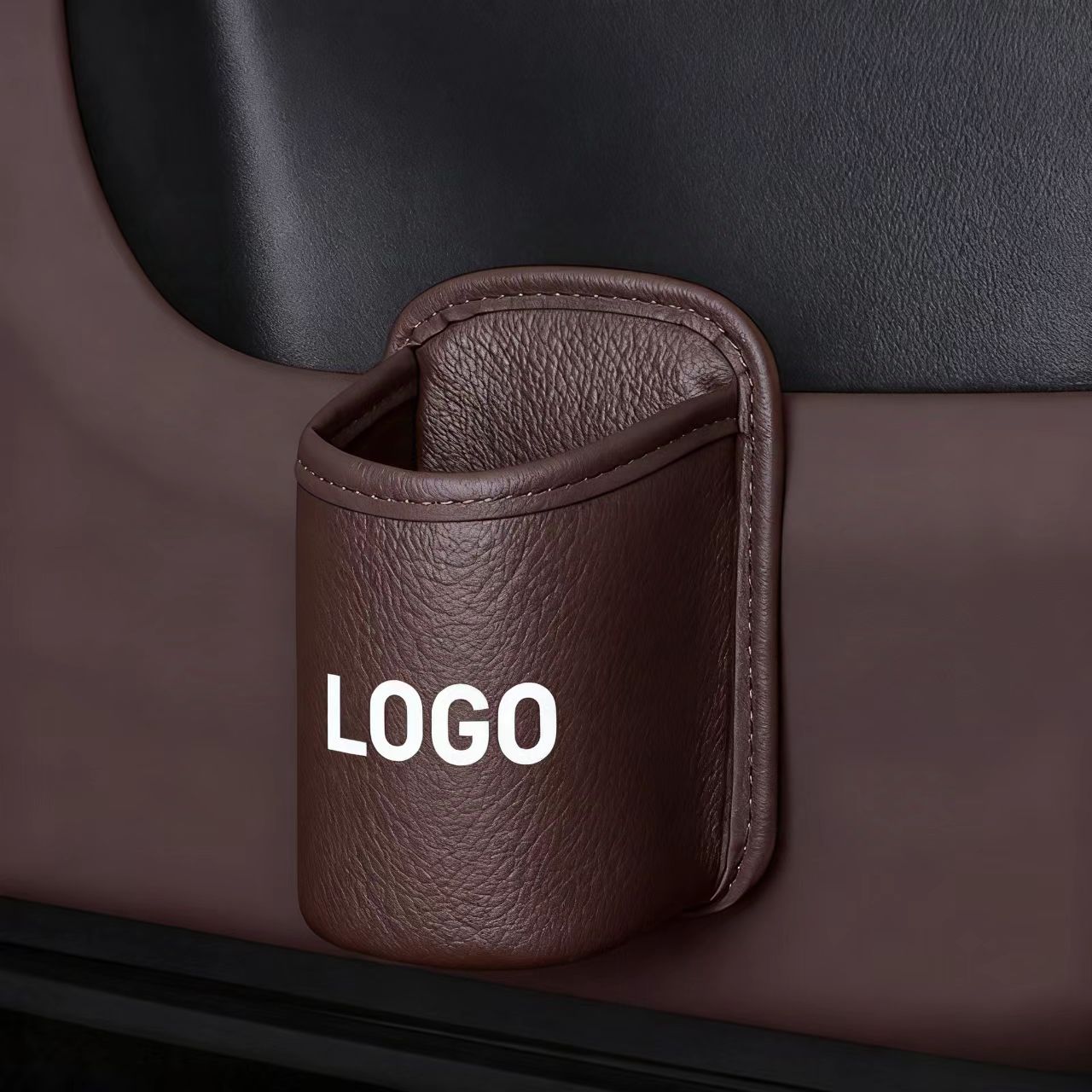 🔥Becherhülle aus Leder – einfach zu montieren, individuelles Logo erhältlich