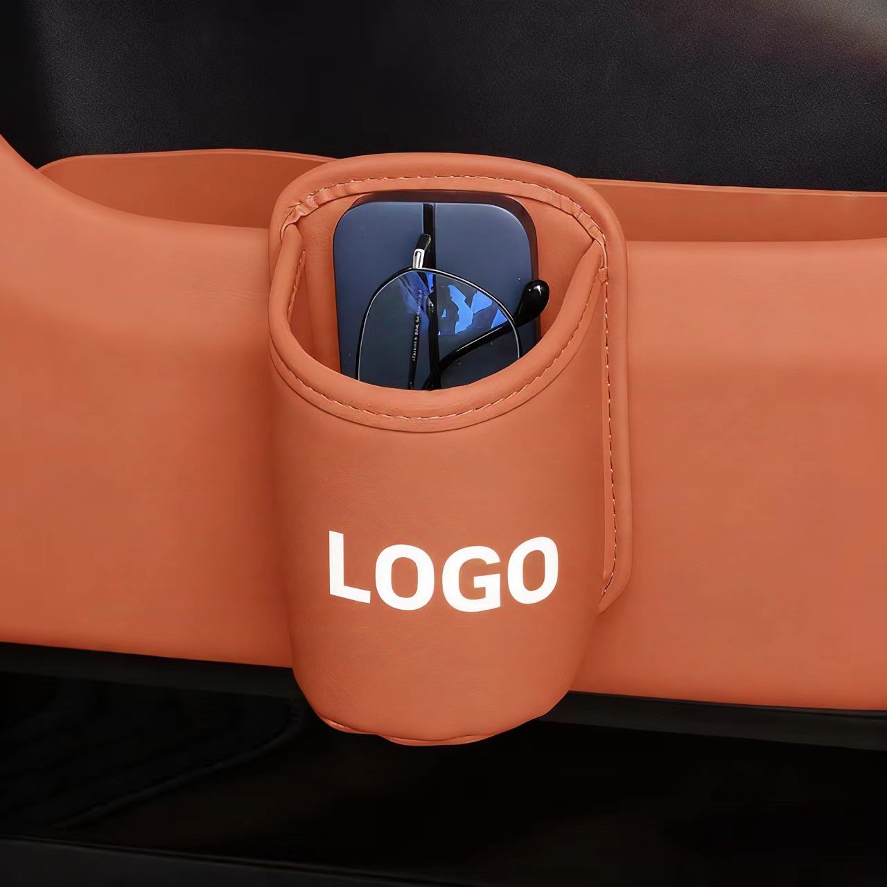 🔥Becherhülle aus Leder – einfach zu montieren, individuelles Logo erhältlich