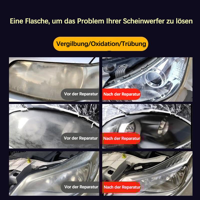 🔥🚘Reparaturflüssigkeit zur Aufhellung von Autoscheinwerfern (180 ml)✨