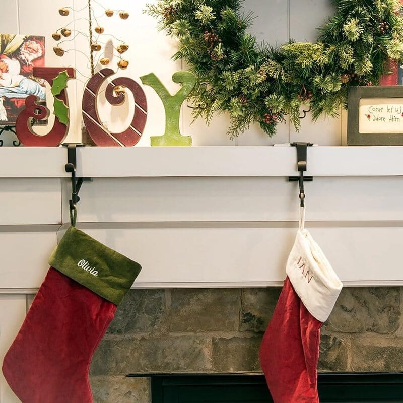 🎄2 in 1 verstellbare Weihnachtsgirlande und Strumpfhalter🎁