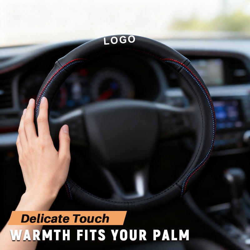 🔥Hochwertiger Lenkradbezug aus Nappaleder – komfortabel und atmungsaktiv