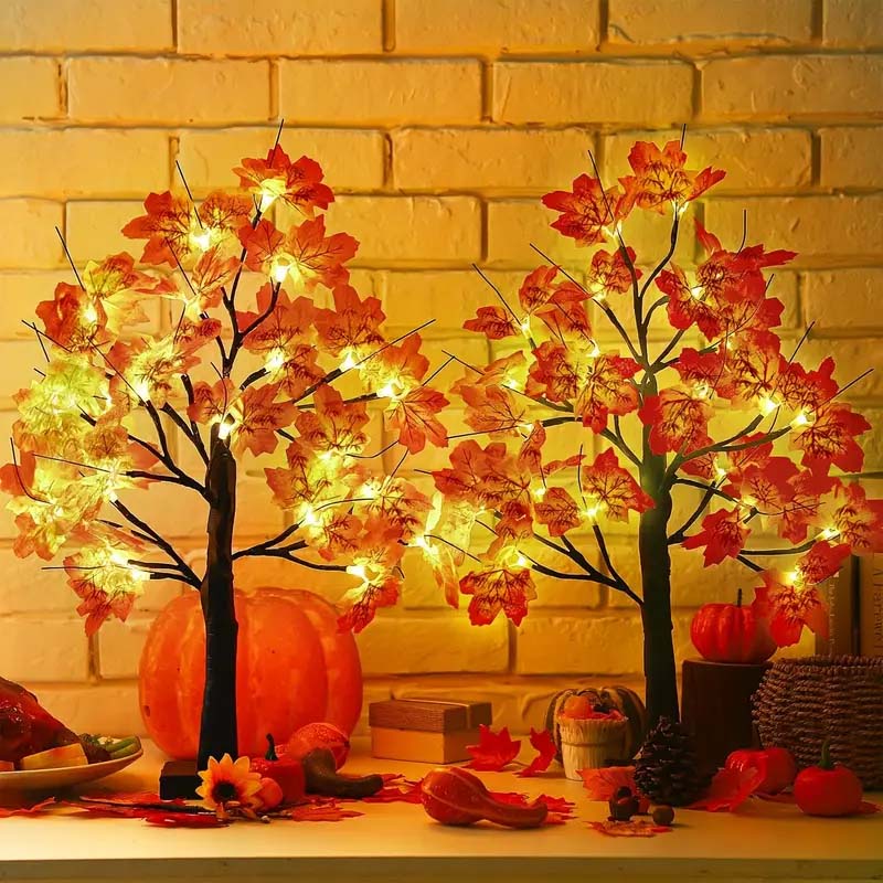 🌳LED-Birkenbaum Halloween Lichter✨