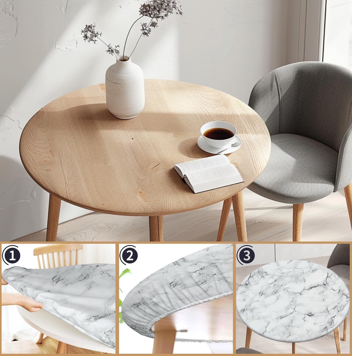 Heißer Verkauf🔥Marmorierte wasserdichte Tischdecke✨