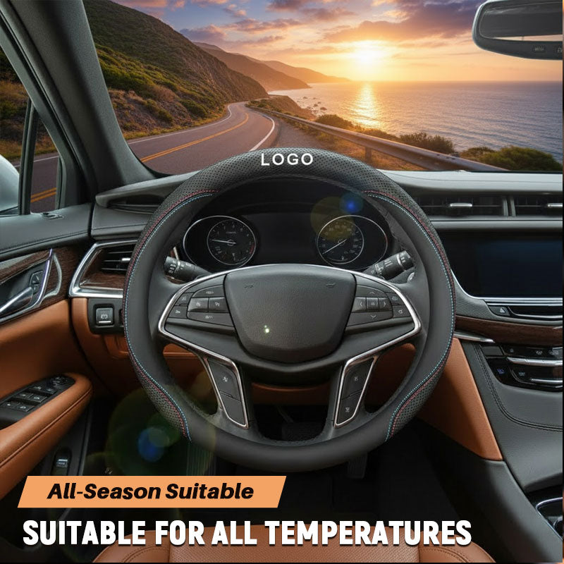 🔥Hochwertiger Lenkradbezug aus Nappaleder – komfortabel und atmungsaktiv