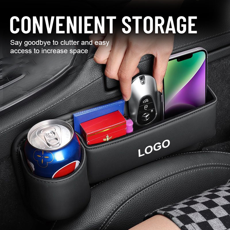 🔥Aufbewahrungsbox für Autositzlücken – mit Autologo