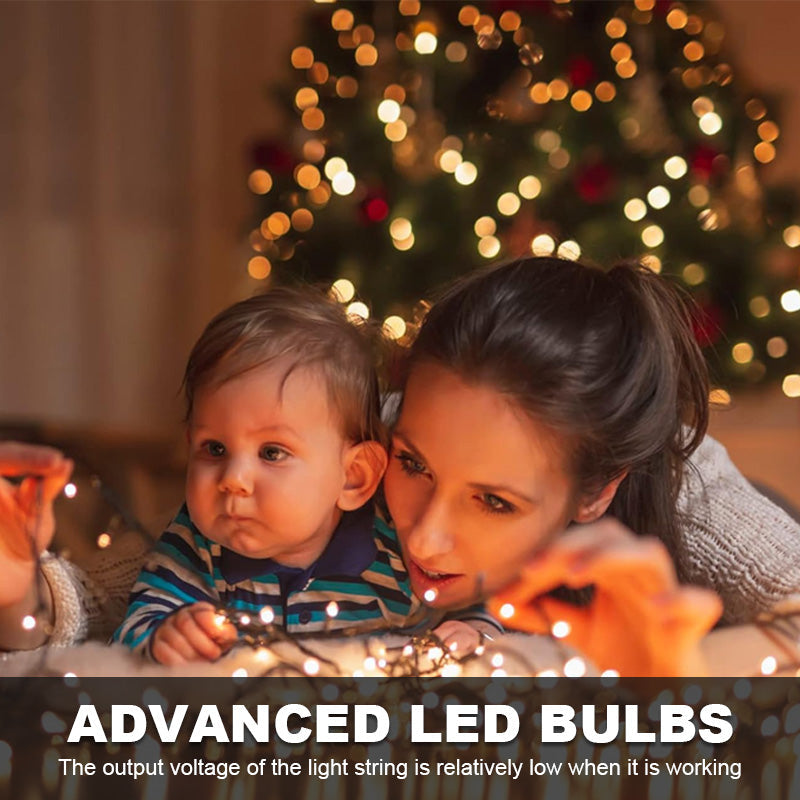 🎄 Led-Ring Weihnachtsbaum Lichter mit fünf Spikes und Stern 🎄