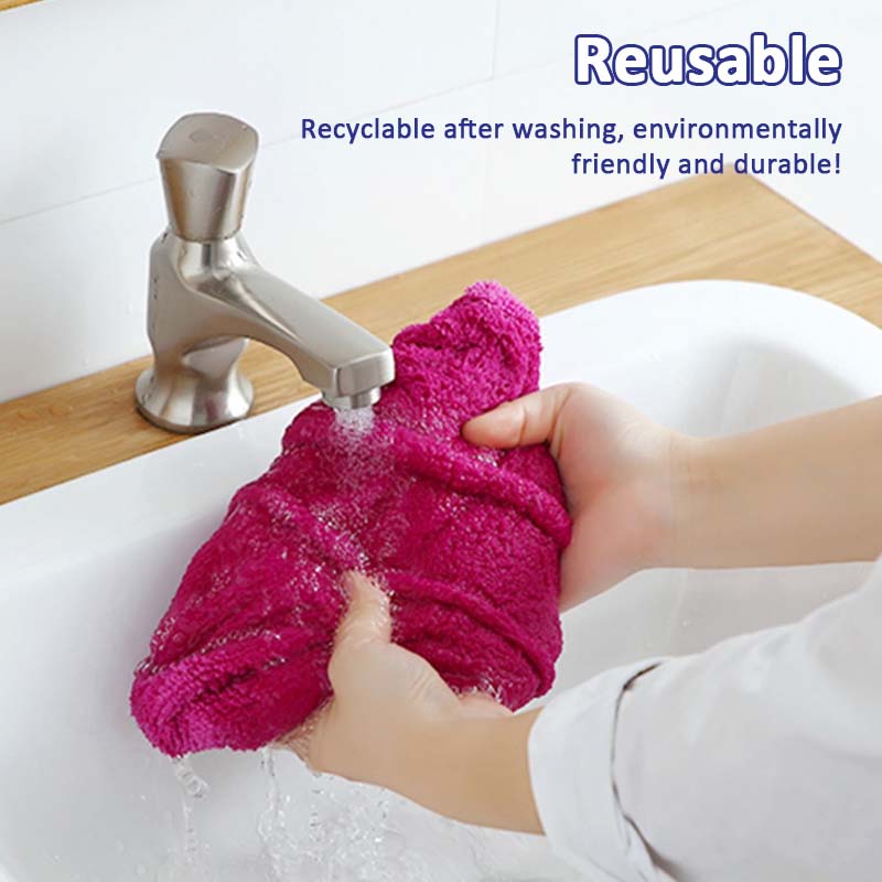 🧼 Korallenvlies-Moppkopf mit Kordelzug - beidseitig & super saugfähig💧