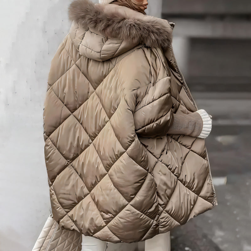 ❄️Winterschlussverkauf❄️Damen Midi-Parka mit Strickärmeln