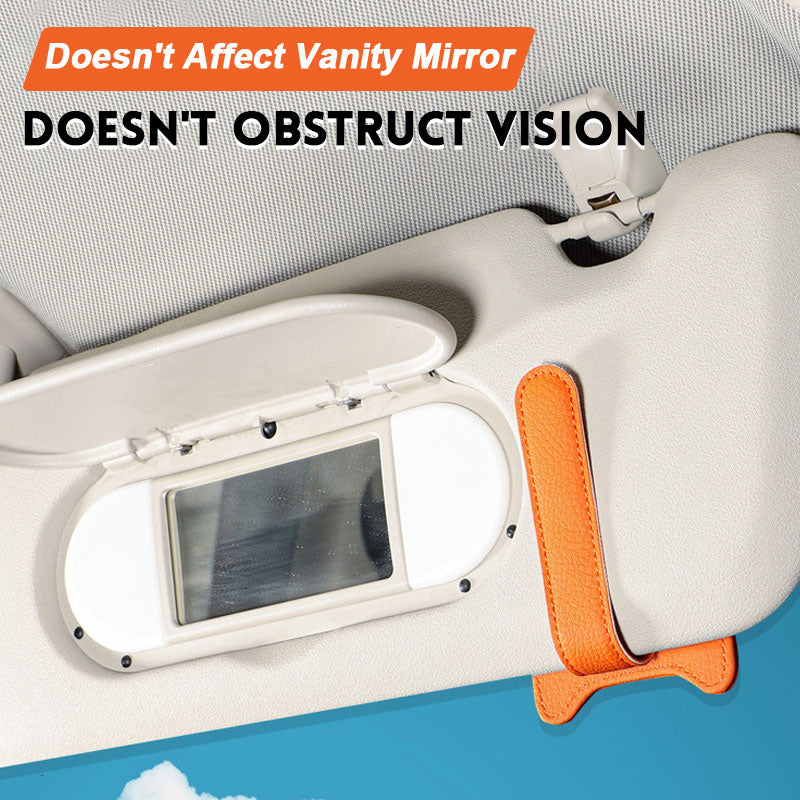 🔥Sonnenblenden-Brillenhalter für Autos – leicht zugänglich, platzsparend, vielseitig einsetzbar