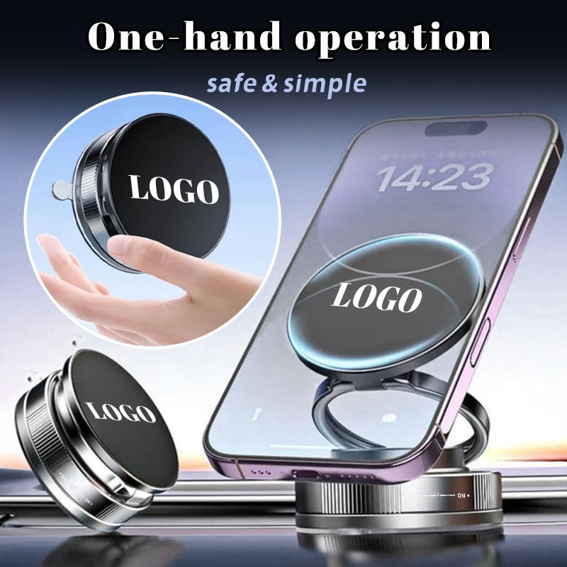 🚗✨Magnetischer Saugnapf-Telefonhalter (Auto-Logo anpassbar)