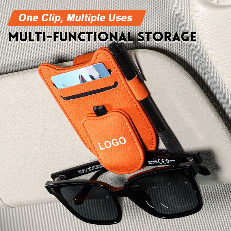 🔥Sonnenblenden-Brillenhalter für Autos – leicht zugänglich, platzsparend, vielseitig einsetzbar