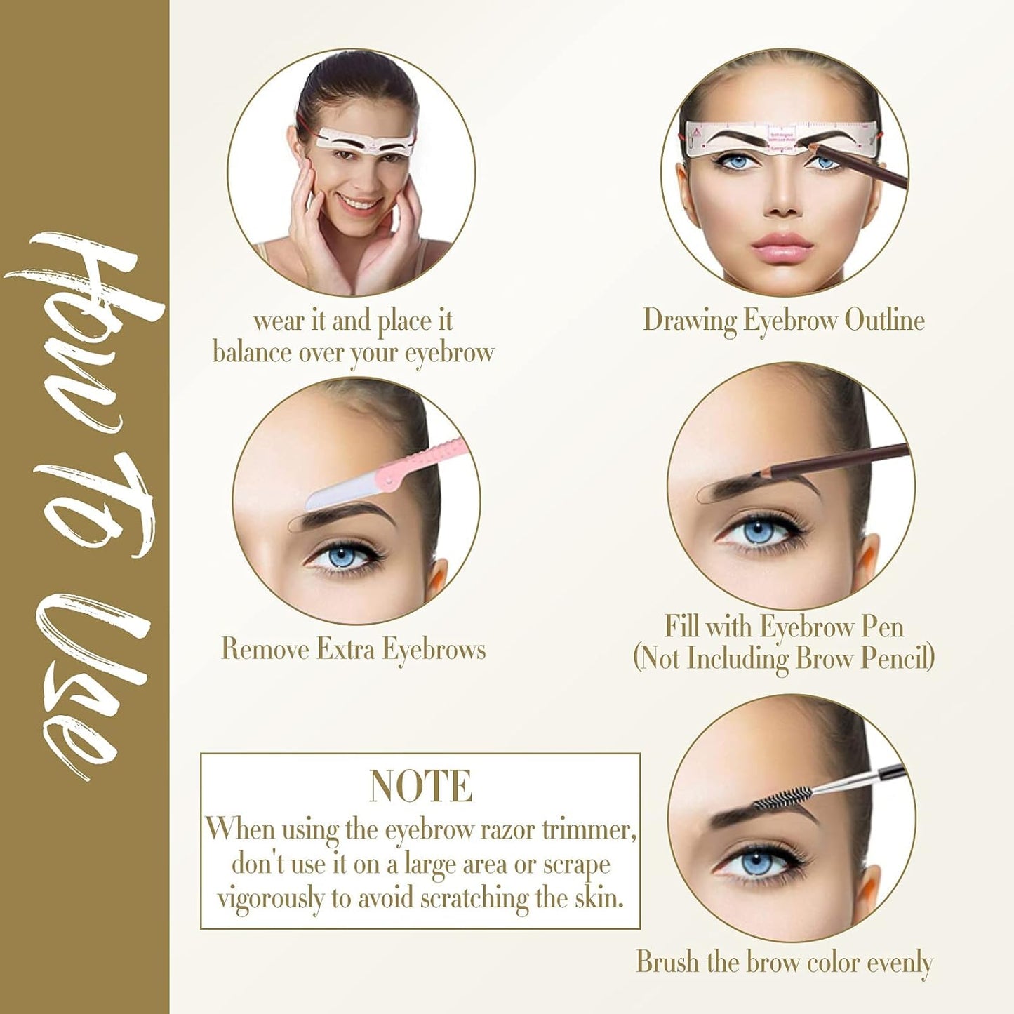 🔥2025 Neuestes🔥Brow Magic Pro - 3-Sekunden-Perfektbrauen-Set (12 Stück)