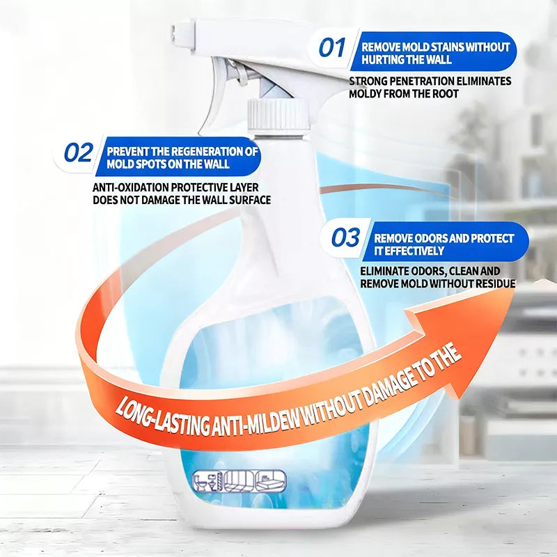 🔥2025 Heißer Verkauf🔥Hochwirksames Schimmelentfernungs-Spray - Verhindert die Neubildung von Schimmel