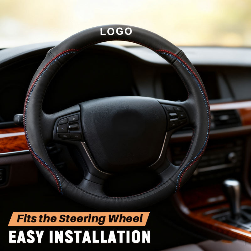 🔥Hochwertiger Lenkradbezug aus Nappaleder – komfortabel und atmungsaktiv