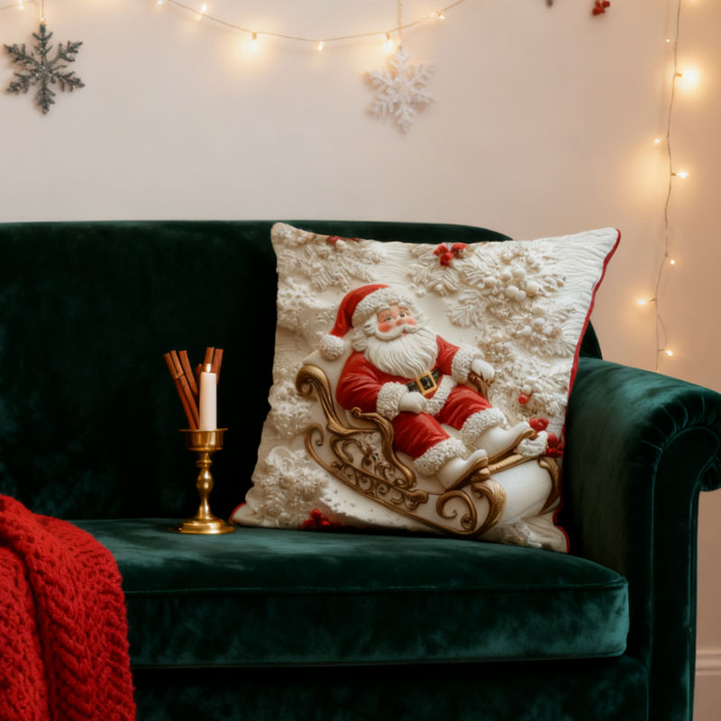 🎄Weihnachten 3D gedruckt Kopfkissenbezug✨