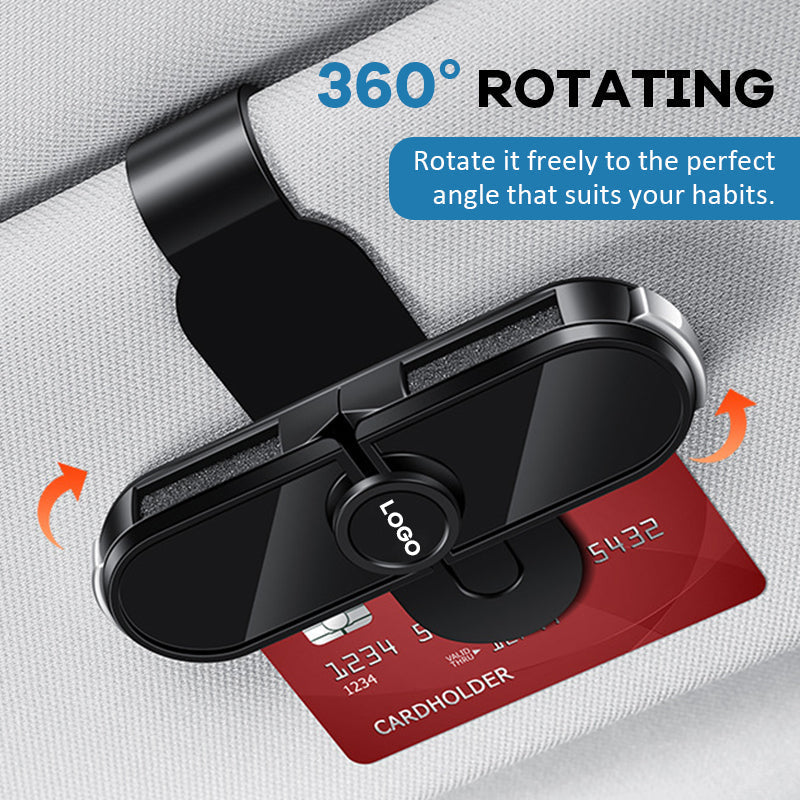 🚗 Auto-Sonnenblende Drehbarer Brillenclip