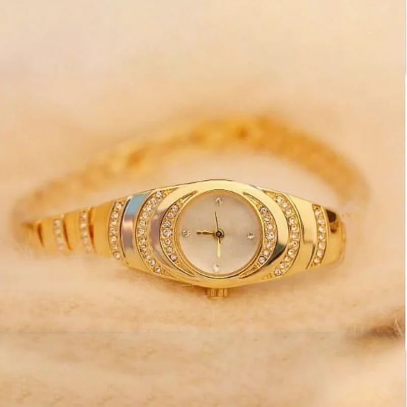 💎Neuer Stil - Armbanduhr mit Strasssteinen für Damen⌚