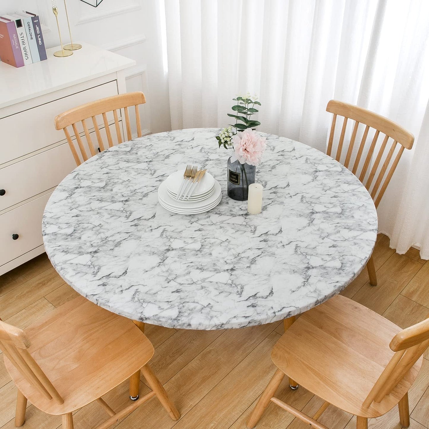 Heißer Verkauf🔥Marmorierte wasserdichte Tischdecke✨