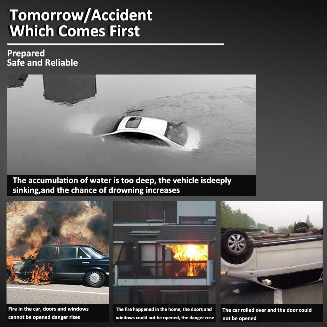 💥Sicherheitshammer zum Einschlagen von Fenstern im Notfall