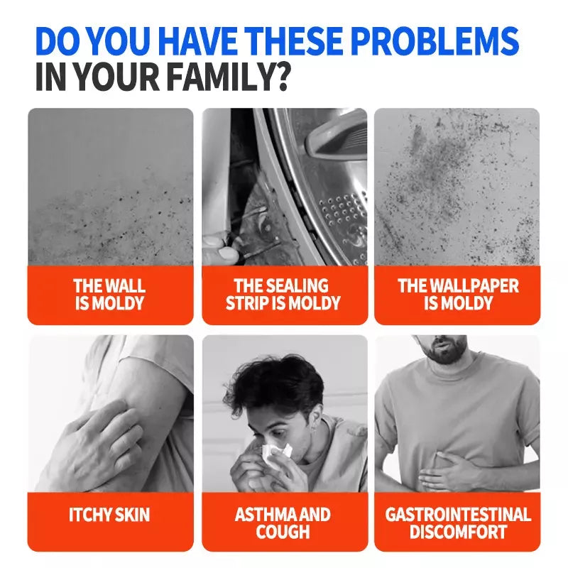 🔥2025 Heißer Verkauf🔥Hochwirksames Schimmelentfernungs-Spray - Verhindert die Neubildung von Schimmel