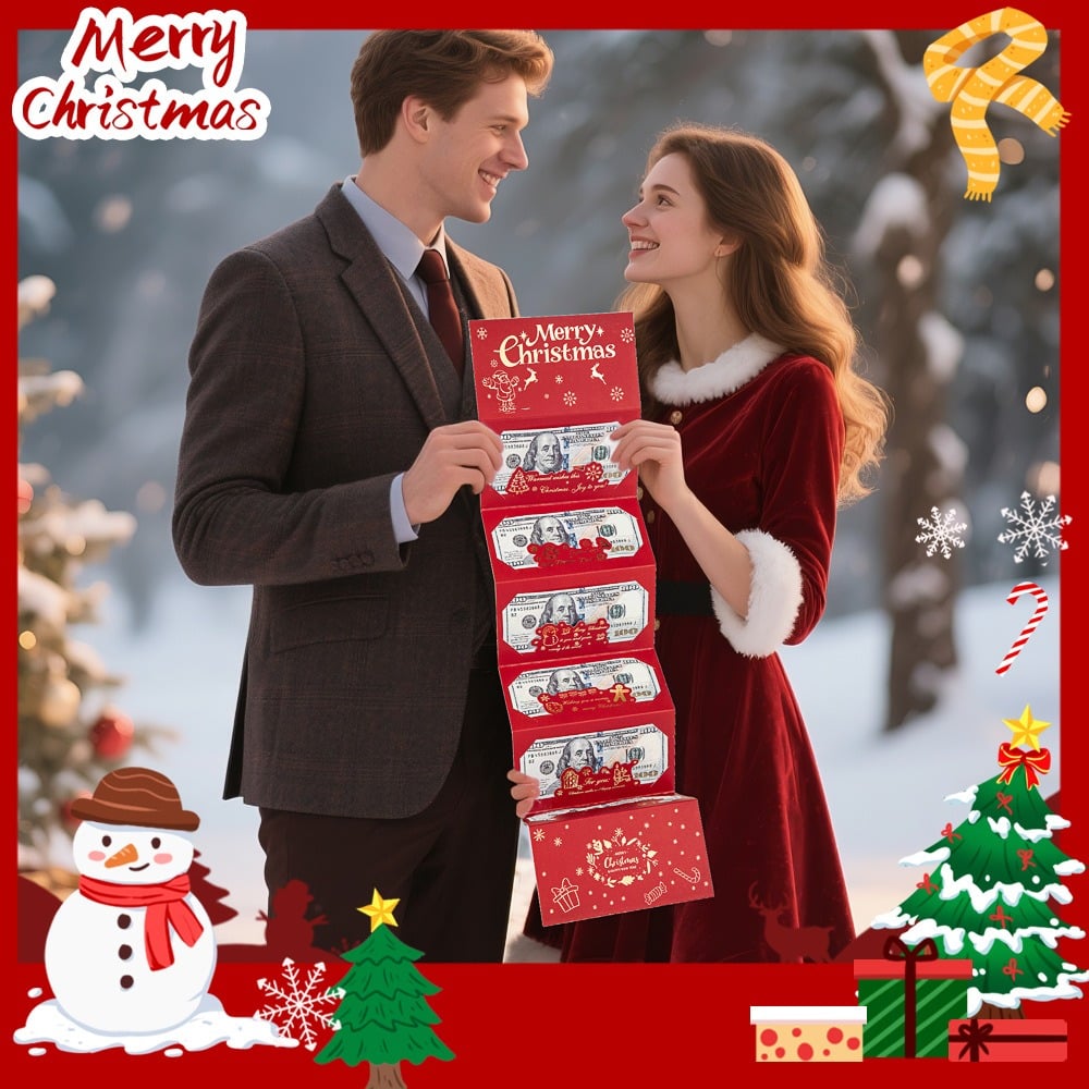 🎅 Weihnachtsverkauf 🎁 Kreative faltbare Weihnachtsgeldumschläge
