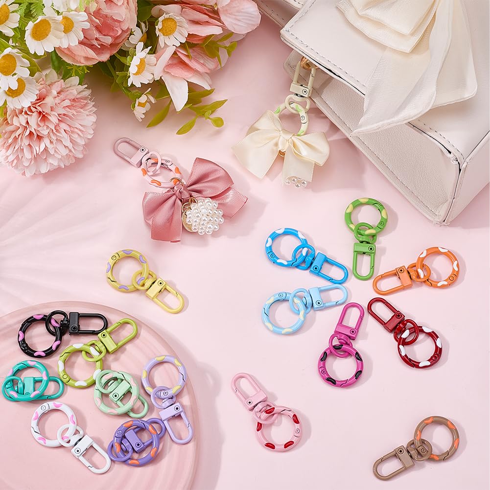 🔥ColorJoy Federring-Schlüsselanhänger-Set (18-teilig)