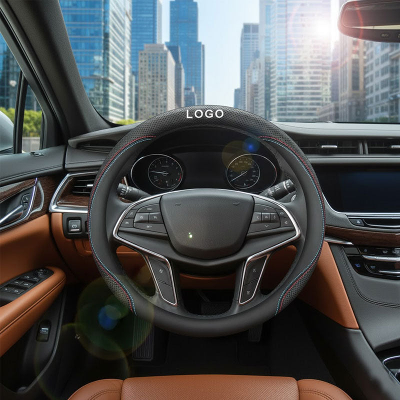 🔥Hochwertiger Lenkradbezug aus Nappaleder – komfortabel und atmungsaktiv