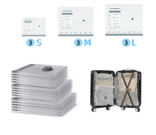 ✨Letzter Tag 49% RABATT🔥Kabelloses Reise-Staubsaugerbeutel-Set