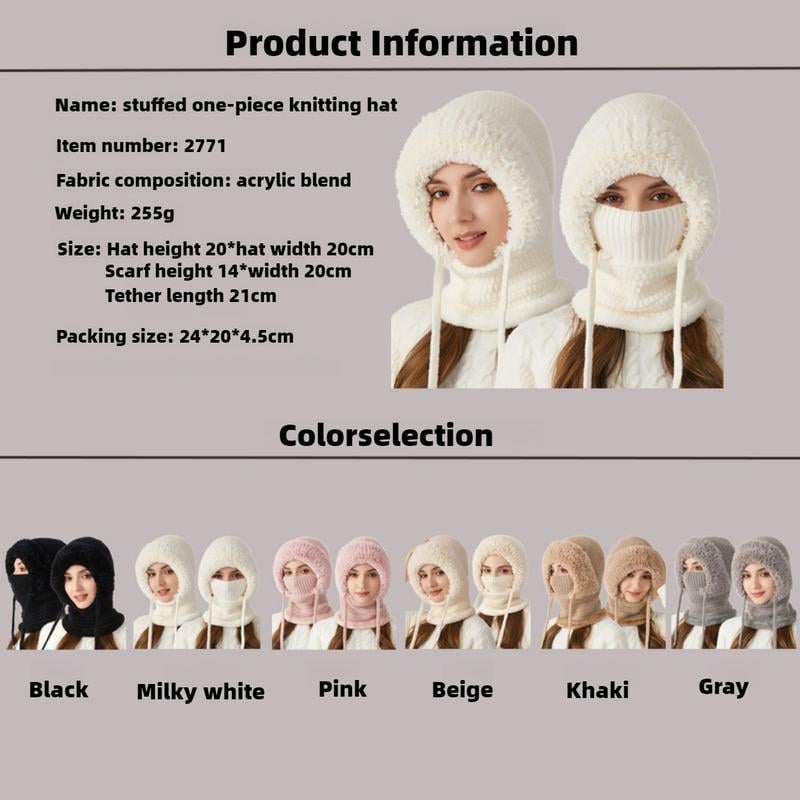 🔥3-in-1-Wintermütze für Damen