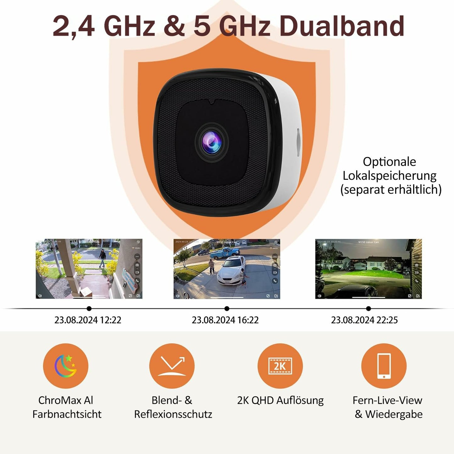 🔥 Neue Fensterkamera 2025🎥 Farbige Nachtsicht🌙 24/7 Aufnahme & Intelligenter Alarm🚨 Einfache Installation!🔒