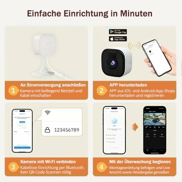 🔥 Neue Fensterkamera 2025🎥 Farbige Nachtsicht🌙 24/7 Aufnahme & Intelligenter Alarm🚨 Einfache Installation!🔒