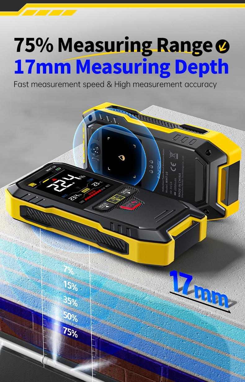 WMT-10 Wiederaufladbares Holzfeuchtemessgerät💦