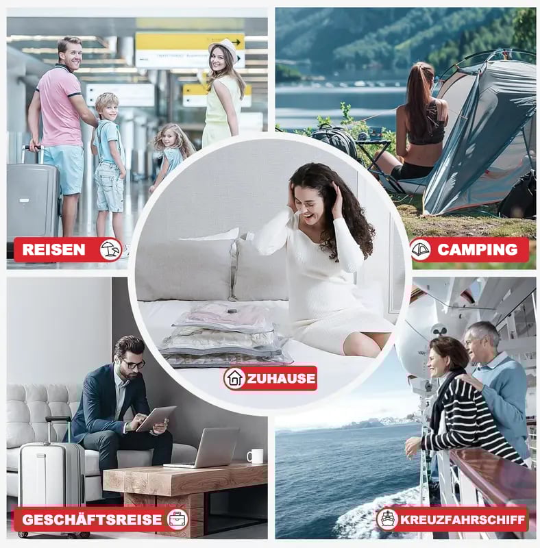 ✨Letzter Tag 49% RABATT🔥Kabelloses Reise-Staubsaugerbeutel-Set