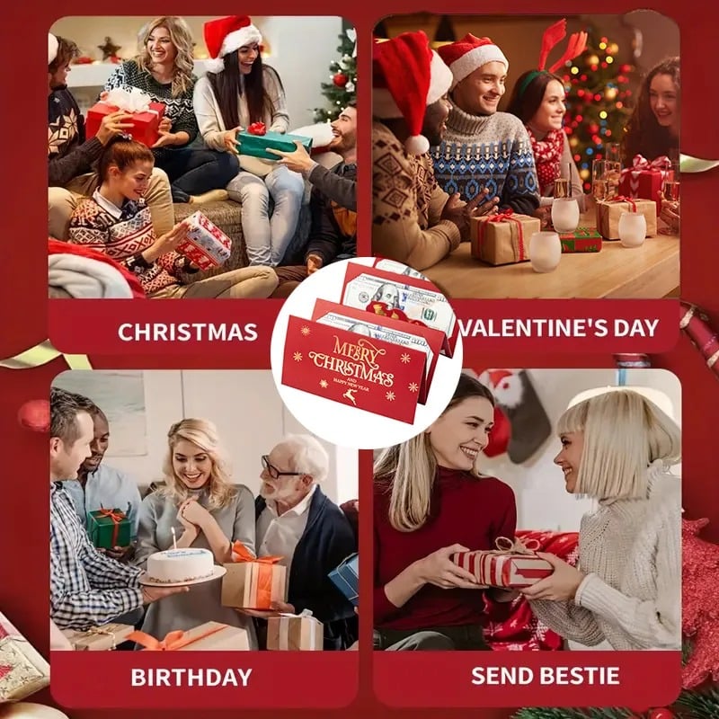 🎅 Weihnachtsverkauf 🎁 Kreative faltbare Weihnachtsgeldumschläge