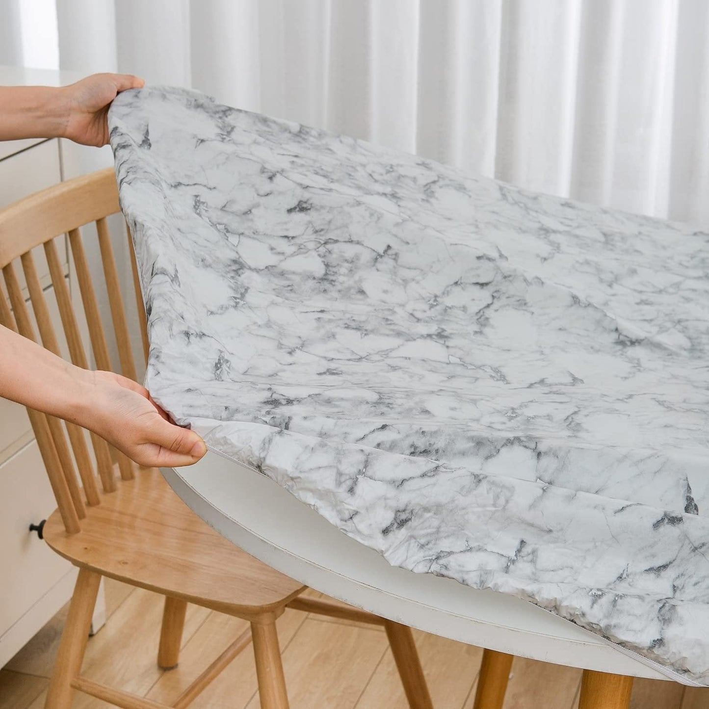 Heißer Verkauf🔥Marmorierte wasserdichte Tischdecke✨