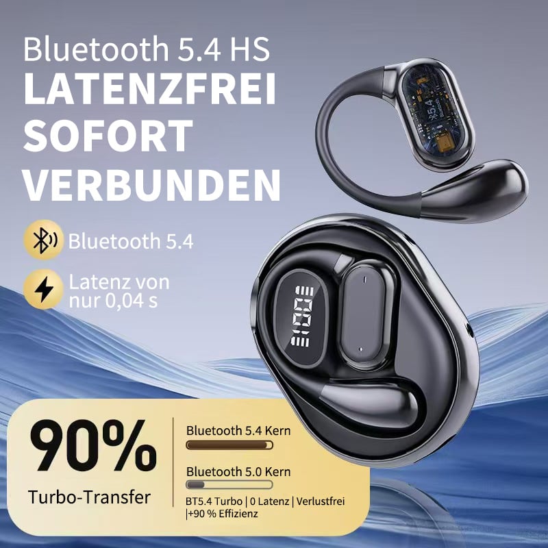 🏆AI-Übersetzung Kabellose OWS Bluetooth 5,4-Ohrhörer (kompatibel mit iOS und Android)💎