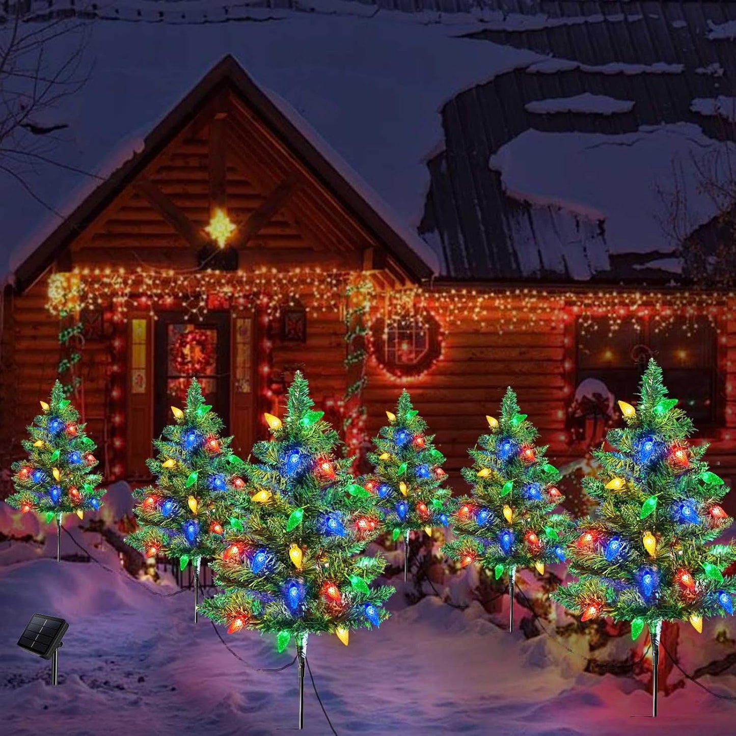 Solarbetriebener Mini-Weihnachtsbaum🎄🎄