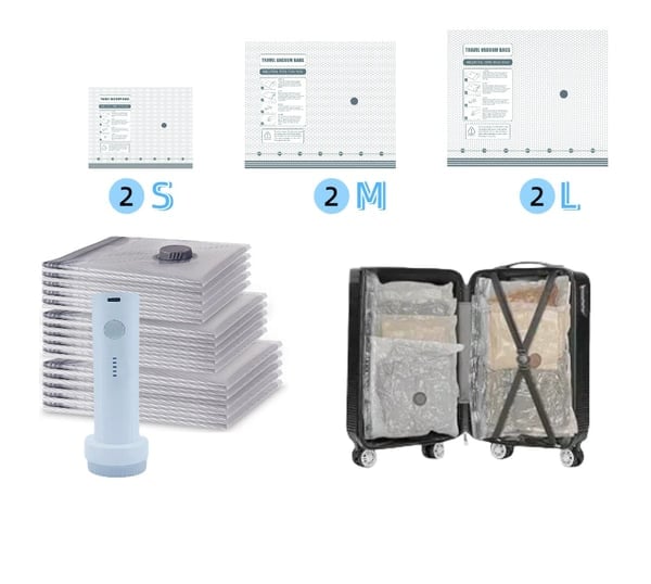 ✨Letzter Tag 49% RABATT🔥Kabelloses Reise-Staubsaugerbeutel-Set