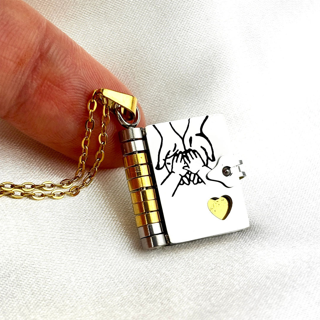 👪Geschenk für mein Kind - "Mein kleiner Stern"-Buch-Halskette